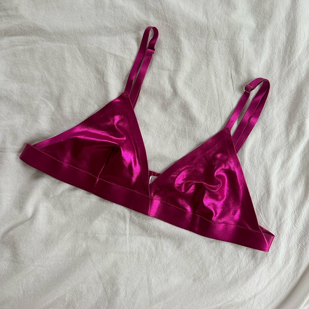 Pink Metallic Bralette